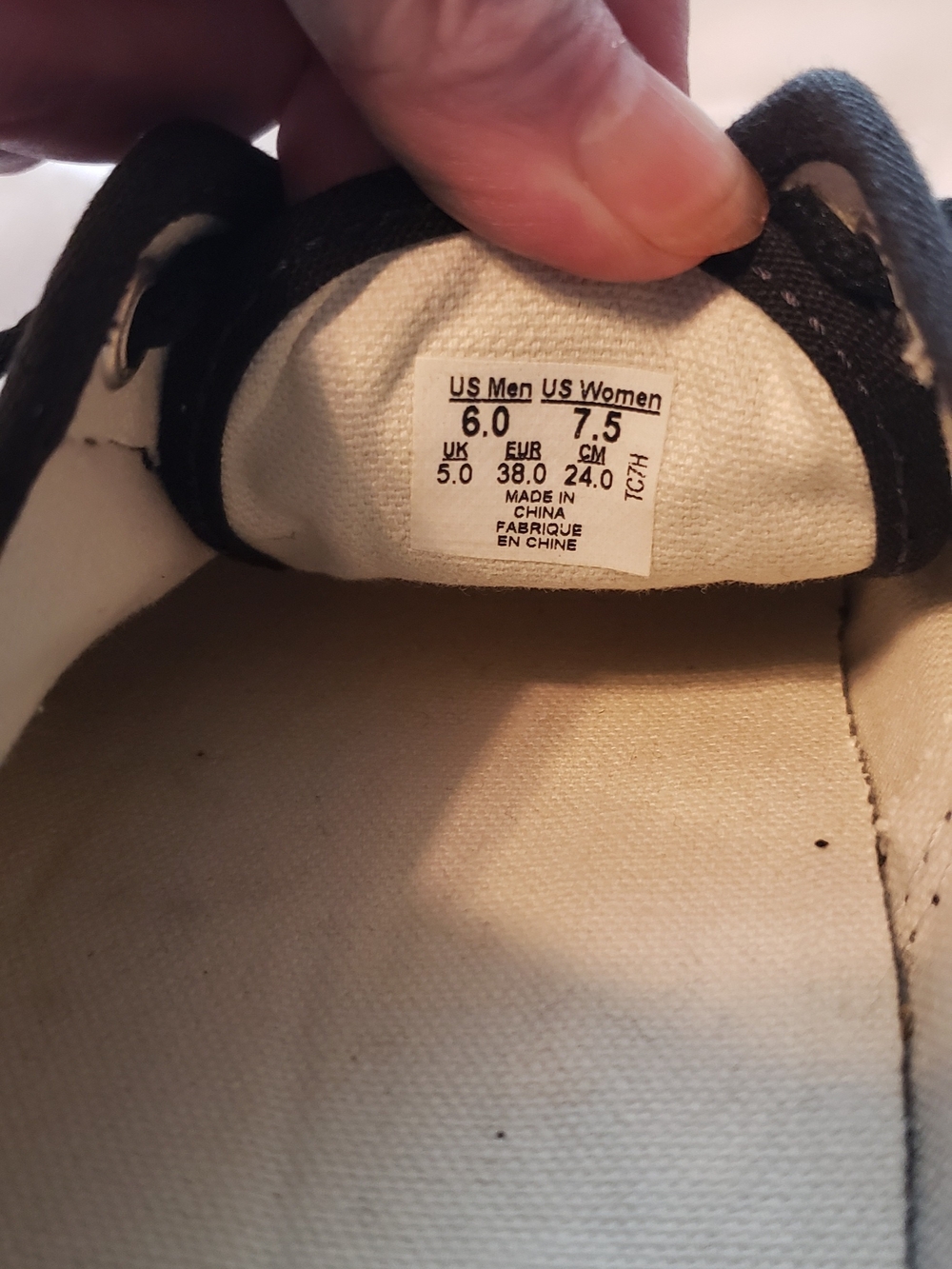 Vans Black Canvas Low-Top Sneakers - Picture 3 of 4